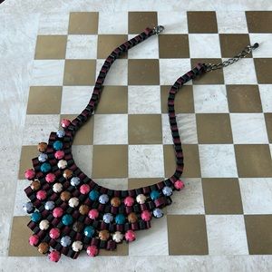 Beaded collar necklace